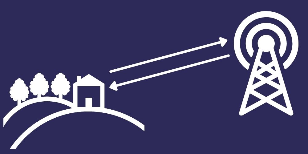 Home communicating with radio tower wirelessly